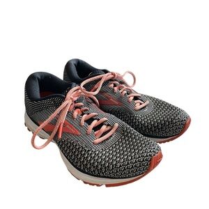 Brooks Revel 2 Women’s Running Shoes Black Coral Knit Sneakers Size 8.5